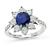 Estate 1.36ct Sapphire 1.30ct Diamond Ring