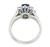 Oval Cut Sapphire Round Cut Diamond Platinum Engagement Ring