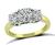 Estate GIA Certified 0.79ct Center Diamond 1.08ct Side Diamond Anniversary Ring