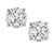 Estate GIA Certified 1.92cttw Diamond Stud Earrings