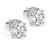Round Brilliant Cut Diamond 14k White Gold Studs Earrings