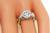 Round Cut Diamond Platinum and 18k Yellow Gold Engagement Ring