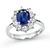 Estate GIA 2.03ct No Heat Sapphire 1.01ct Diamond Engagement Ring