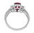 Ruby Diamond Engagement Ring