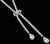 Vintage GIA Certified 2.16ct Pear Shape Diamond 5.50ct Diamond Necklace