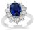 GIA 2.25ct Sapphire Diamond Engagement Ring