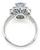 Oval Cut Ceylon Sapphire Round Cut Diamond Platinum Engagement Ring