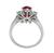 Ruby Diamond Platinum Engagement Ring