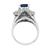 Sapphire Diamond Engagement Ring