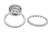 Diamond Wedding Band and Engagement Ring Set