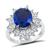 Estate GIA Certified 3.43ct Sapphire 1.90ct Diamond Ring