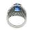Sapphire Diamond Platinum Ring