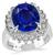 Estate GIA Cert 6.17ct Sapphire Diamond Engagement Ring