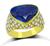 Estate GIA Certified 7.00ct Sapphire 2.50ct Diamond Gold Ring