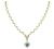Estate GIA Certified 1.00ct Emerald 4.00ct Diamond Gold Necklace