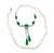Marsh's Fei Cui Jade 2.00ct Diamond Pearl Necklace
