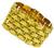Estate Bamboo Pattern Gold Bracelet