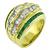 Diamond Emerald Gold Ring