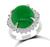 Estate 7.71ct Jade 0.78ct Diamond Ring