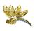 Diamond Enamel Gold Dragonfly Pin