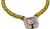 Estate 30.00ct Kunzite 7.00ct Diamond Onyx Gold Necklace