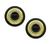 Round Cut Diamond Onyx 18k Yellow Gold Earrings by Lagos