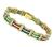Estate 1.50ct Diamond 4.40ct Multi Color Precious Gemstone Gold Bracelet