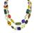 Estate 400.00ct Multi Color Semi Precious Gemstone Gold By The Yard Necklace