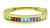 14k Gold Semi Precious Stone Bangle