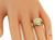 Pear Shape Natural Fancy Yellow Diamond Round Cut Diamond 18k Yellow and White Gold Engagement Ring