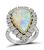 Estate Opal 1.20ct Diamond Gold Ring