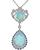 Estate Opal 1.64ct Diamond Sapphire Gold Pendant