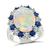 Estate 2.48ct Opal 0.75ct Sapphire 0.62ct Diamond Ring