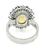 Platinum Opal Diamond Sapphire Ring