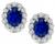 Estate 3.00ct Sapphire 0.92ct Diamond Earrings