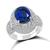 Estate 3.50ct Sapphire 2.15ct Diamond Ring