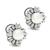 Estate Pearl 3.50ct Diamond Earrings