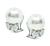 Marquise Cut Diamond Platinum Pearl Earrings