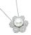 Diamond Pearl Flower Pendant Necklace
