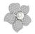 Estate 12.50ct Diamond Pearl Flower Pin