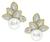 Estate 4.25ct Diamond South Sea Pearl Gold Earrings