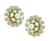 1950s Pearl 2.40ct Diamond Platinum and Gold Earrings