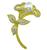 Estate Pearl 2.00ct Diamond Gold Flower Pin