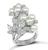 Estate Pearl 1.25ct Diamond Cocktail Ring
