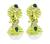 Sapphire 0.50ct Emerald 0.20ct Diamond Pearl Earrings