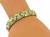Round Cut Diamond 14k Yellow Gold Bracelet