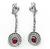 14k Gold Diamond Ruby Earrings