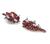 Ruby Diamond Gold Earrings