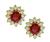 Ruby Diamond Gold Jewelry Set