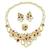 Diamond Ruby Gold Necklace Earrings and Ring Set
